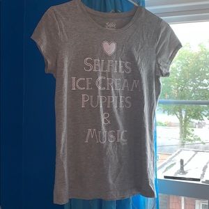 Selfies 📸, ice cream🍦, puppies 🐶, & music🎵 Tee